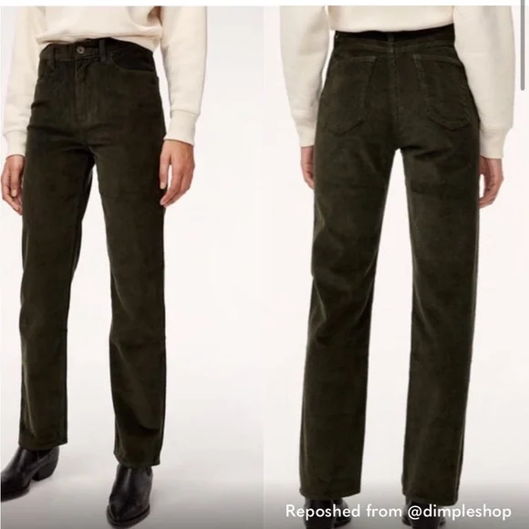 WILFRED Free Maddie Corduroy Pants Size 4 Inseam 30 - Picture 2 of 6